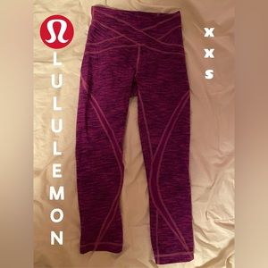Lululemon size 2 knee high purple pants